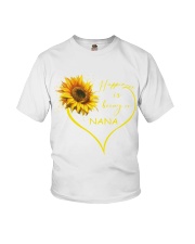 sunflower T-shirt - being a Nana Youth T-Shirt thumbnail