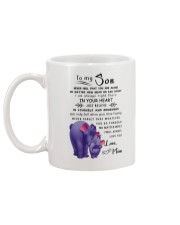 Make it the meaningful message to your son Mug back
