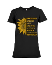 sunflower T-shirt - to girl with tatoos Premium Fit Ladies Tee thumbnail