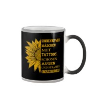 sunflower T-shirt - to girl with tatoos Color Changing Mug thumbnail