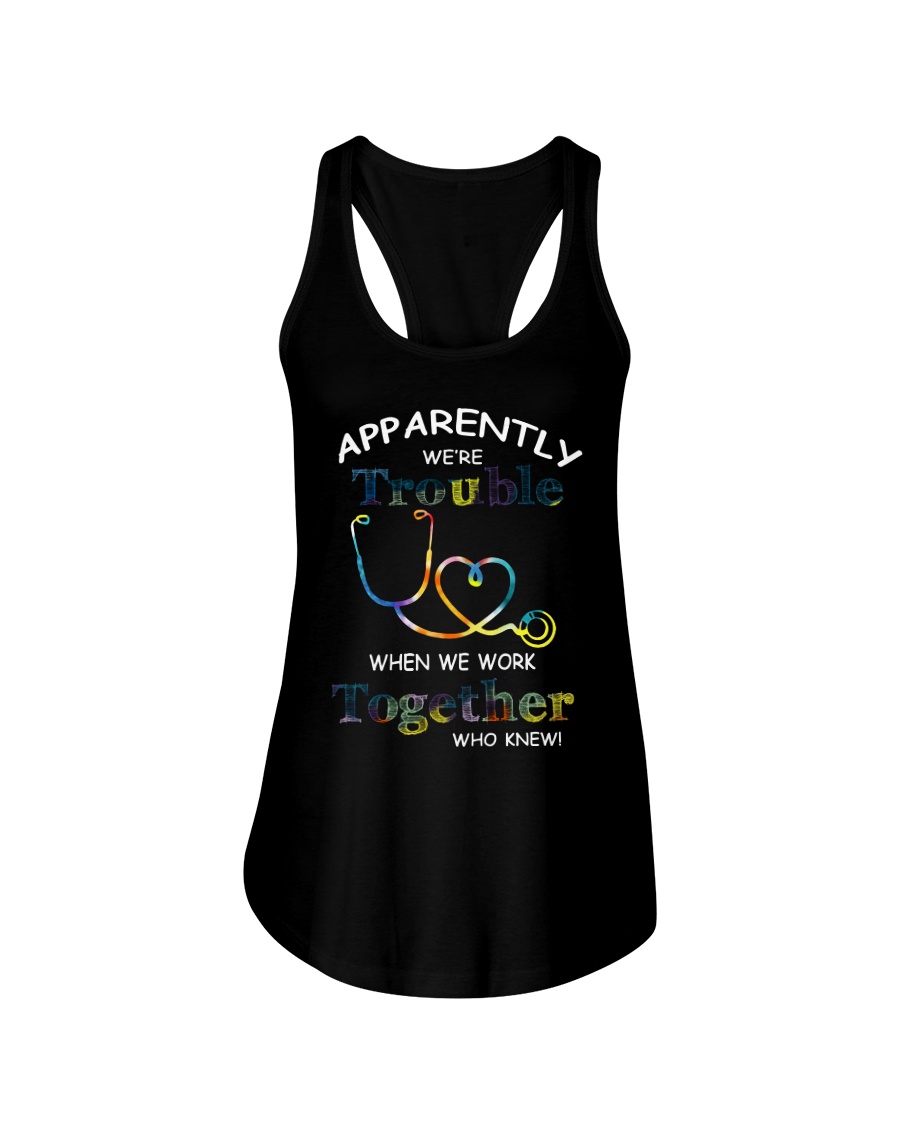 medical mug - we're trouble Ladies Flowy Tank