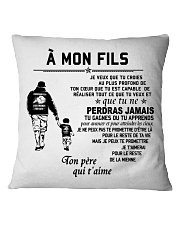 Make it the meaningful message to your son Square Pillowcase front