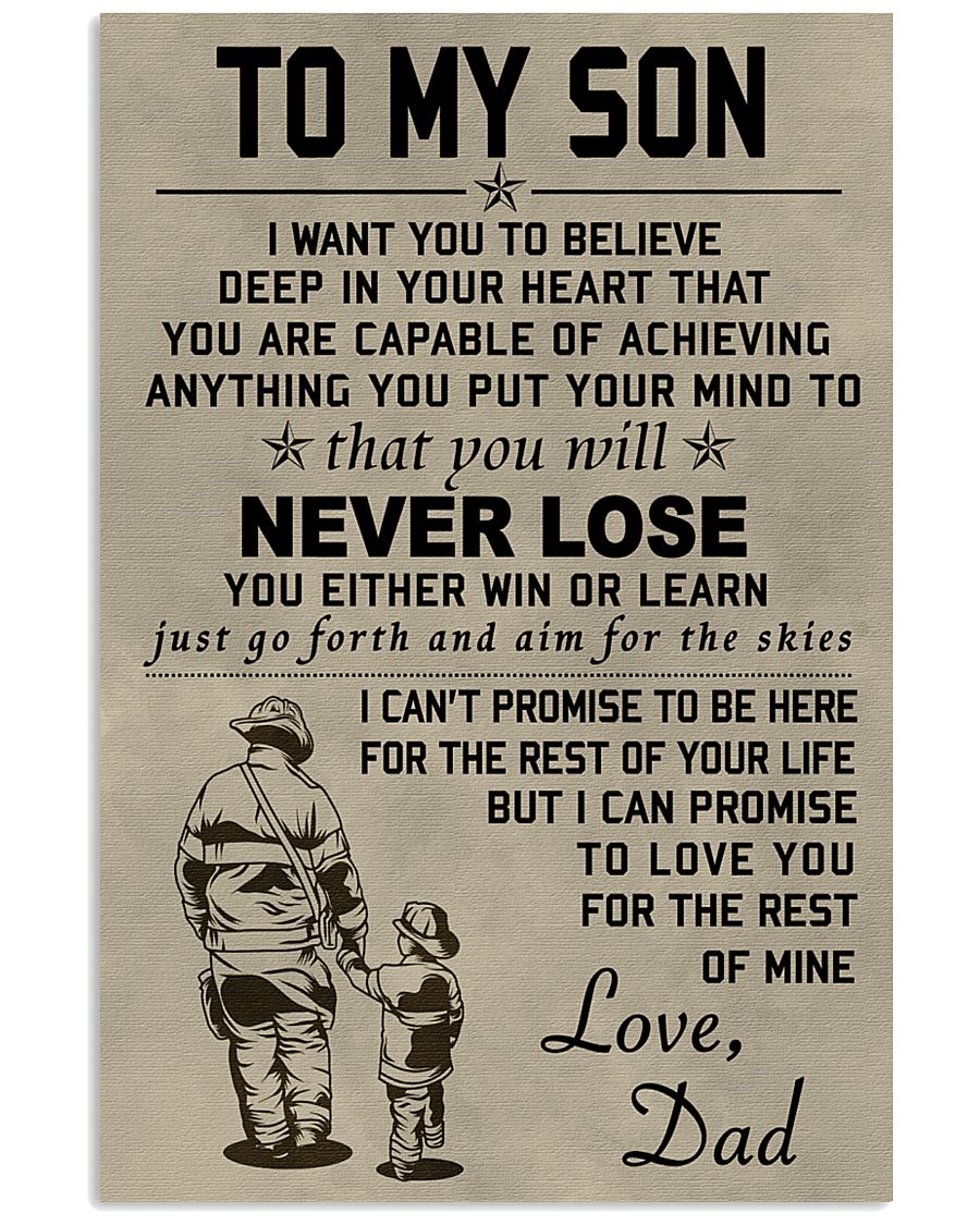 Firefighter Never lose 11x17 Poster