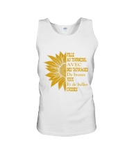 sunflower T-shirt - to girl with tatoos Unisex Tank thumbnail