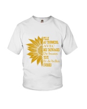 sunflower T-shirt - to girl with tatoos Youth T-Shirt thumbnail