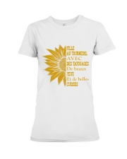 sunflower T-shirt - to girl with tatoos Premium Fit Ladies Tee thumbnail