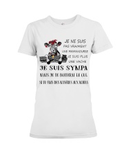 cow mug - I'm more of a mama cow french vs Premium Fit Ladies Tee thumbnail