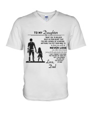 Make it the meaningful message to your daughter V-Neck T-Shirt thumbnail