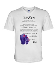 Make it the meaningful message to your son V-Neck T-Shirt thumbnail