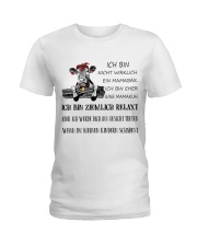 cow mug - I'm more of a mama cow german vs Ladies T-Shirt thumbnail