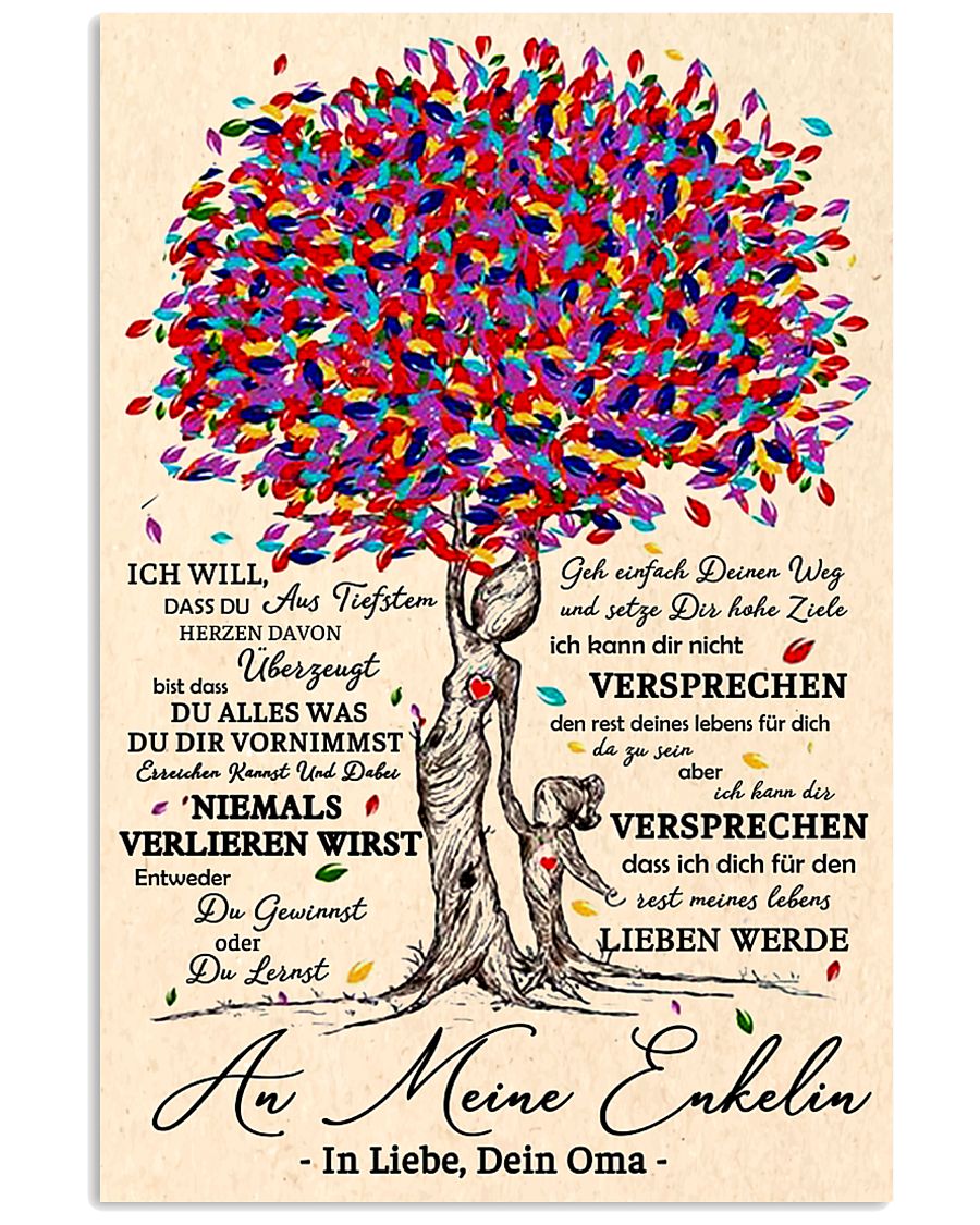 family poster - to granddaughter - never lose 11x17 Poster