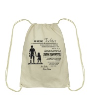 Make it the meaningful message to your daughter Drawstring Bag thumbnail