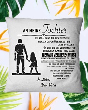 Make it the meaningful message to your daughter Square Pillowcase aos-pillow-square-front-lifestyle-29