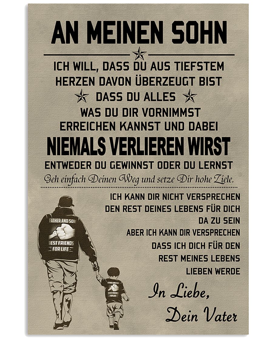 Make it the meaningful message to your son 11x17 Poster