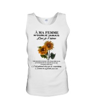 sunflower T-shirt - to wife - never forget that Unisex Tank thumbnail