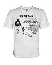 Make it the meaningful message to your son V-Neck T-Shirt thumbnail