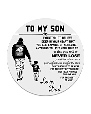 Make it the meaningful message to your son Circle Coaster thumbnail