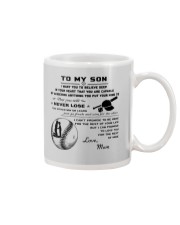 Baseball mug - To my son - Never lose Mug front