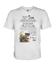 Make it the meaningful message to your son V-Neck T-Shirt thumbnail