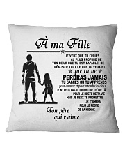 Make it the meaningful message to your daughter Square Pillowcase thumbnail
