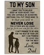 To My Son 11x17 Poster front