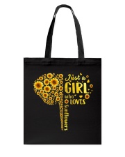 Sunflower girl Tote Bag thumbnail