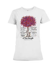 family T-shirt - to granddaughter - never lose Premium Fit Ladies Tee thumbnail