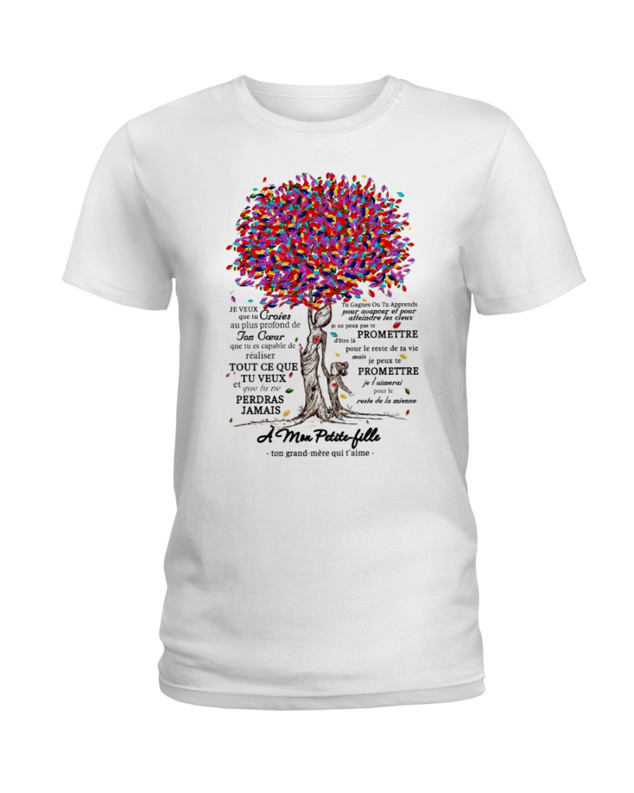 family T-shirt - to granddaughter - never lose Ladies T-Shirt