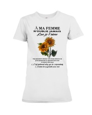 sunflower mug - to wife - never forget that Premium Fit Ladies Tee thumbnail