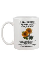 sunflower mug - to wife - never forget that Mug back