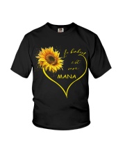 sunflower T-shirt - being a Nana french vs Youth T-Shirt thumbnail