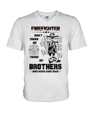 Firefighter Brother V-Neck T-Shirt thumbnail