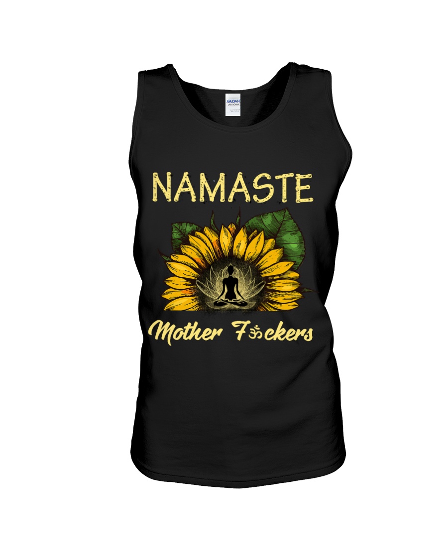 sunflower T-shirt - yoga Namaste Unisex Tank