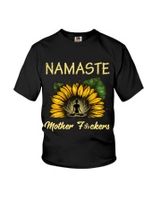 sunflower T-shirt - yoga Namaste Youth T-Shirt thumbnail