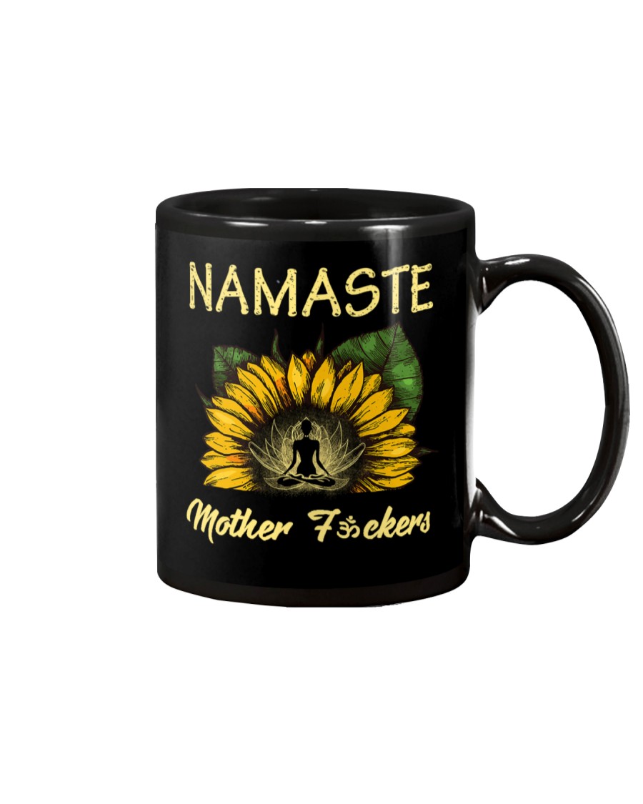 sunflower T-shirt - yoga Namaste Mug
