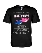 shark mug - Don't mess with me german vs V-Neck T-Shirt thumbnail