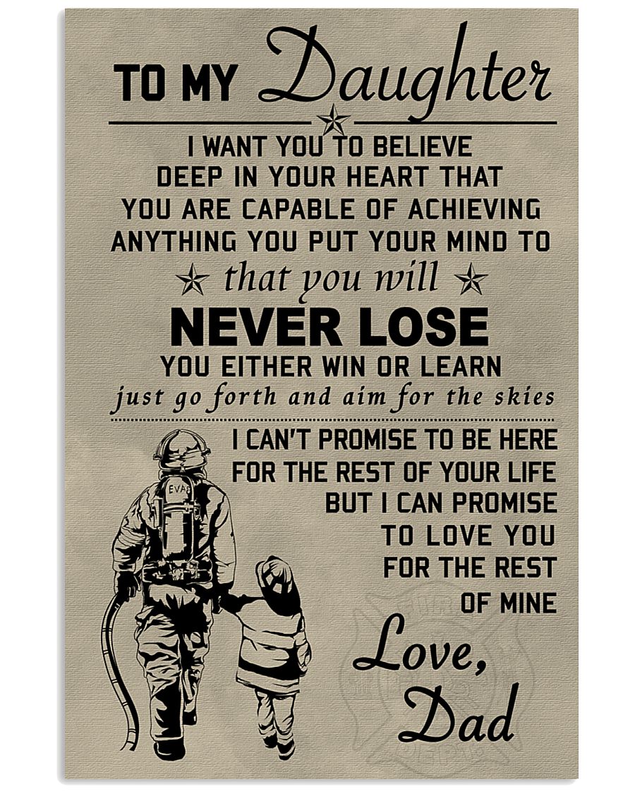 To my daughter 11x17 Poster