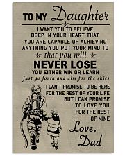 To my daughter 11x17 Poster front