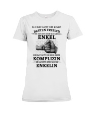 family T-shirt - I asked God German vs Premium Fit Ladies Tee thumbnail
