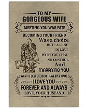 to my gorgeous wife 11x17 Poster front