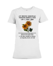 sunflower mug - to wife - never forget that Premium Fit Ladies Tee thumbnail