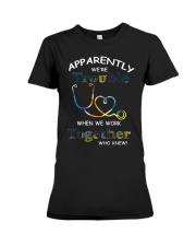 medical T-shirt - we're trouble Premium Fit Ladies Tee thumbnail