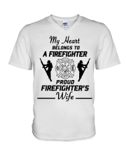 T-Shirt Firefighter V-Neck T-Shirt front