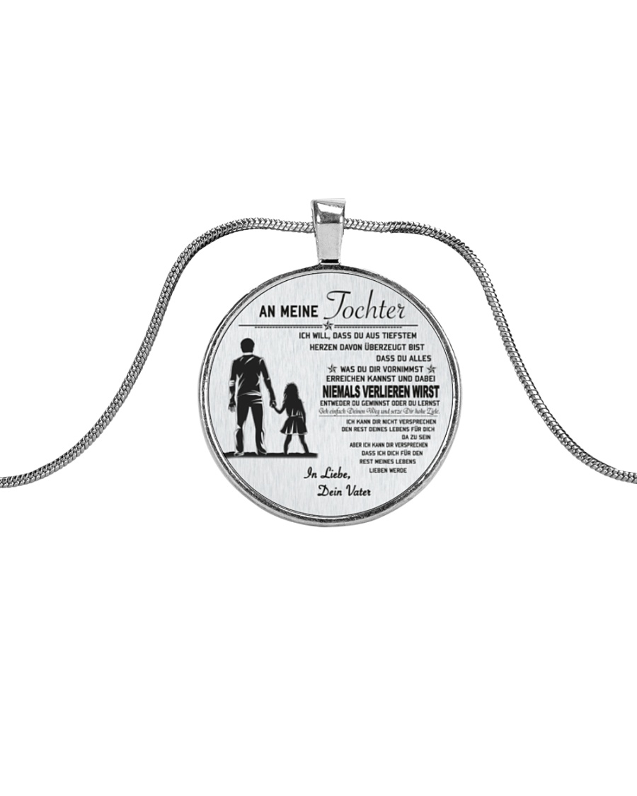 Make it the meaningful message to your son Metallic Circle Necklace