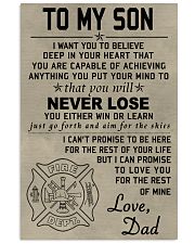 To my Son 11x17 Poster front