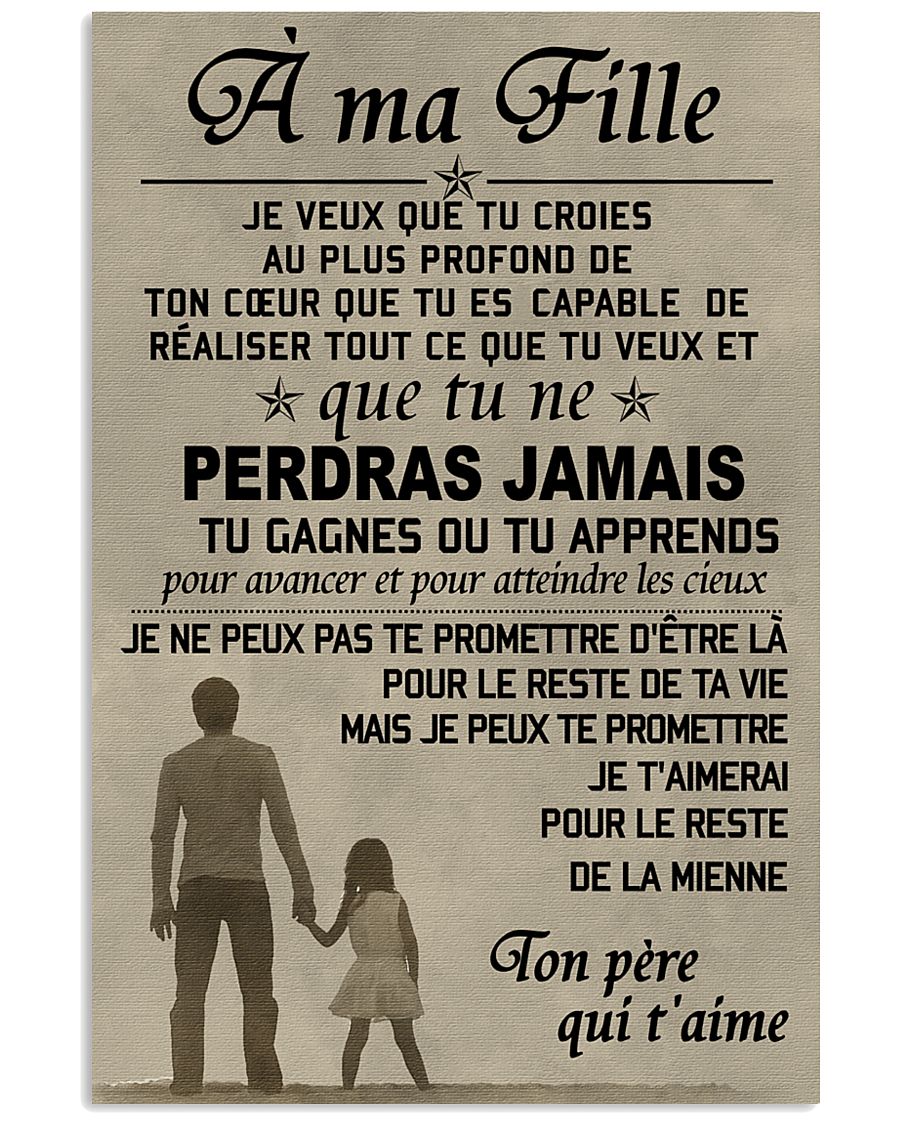 Make it the meaningful message to your daughter 11x17 Poster