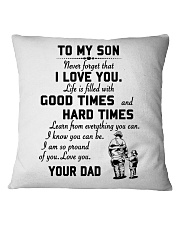 To my son good time Square Pillowcase thumbnail