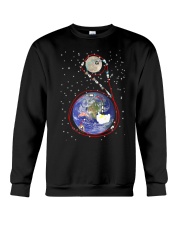 Apollo 11 in one simple cartoon Crewneck Sweatshirt thumbnail