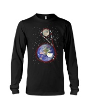Apollo 11 in one simple cartoon Long Sleeve Tee thumbnail