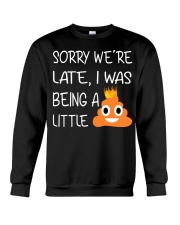 sorry we're late-thequeen Crewneck Sweatshirt thumbnail